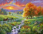 Pintura por números - Pradera soleada
