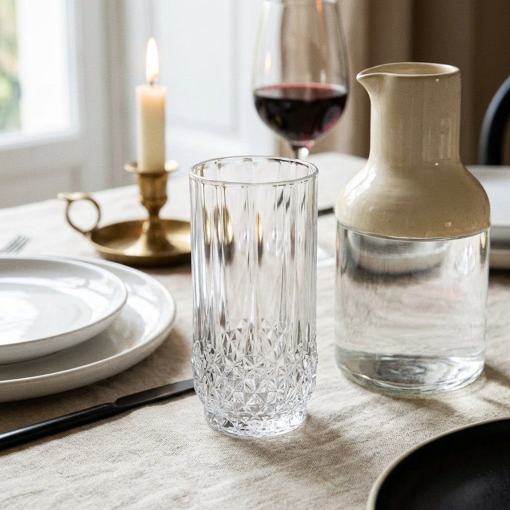 Longchamp - 4 Vasos Altos - 28 cl - Cristal D'Arques