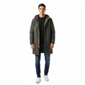 K-Way Le Vrai 4.0 Eiffel East Hooded Parka - Khaki/Black