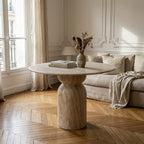 Table En Travertin