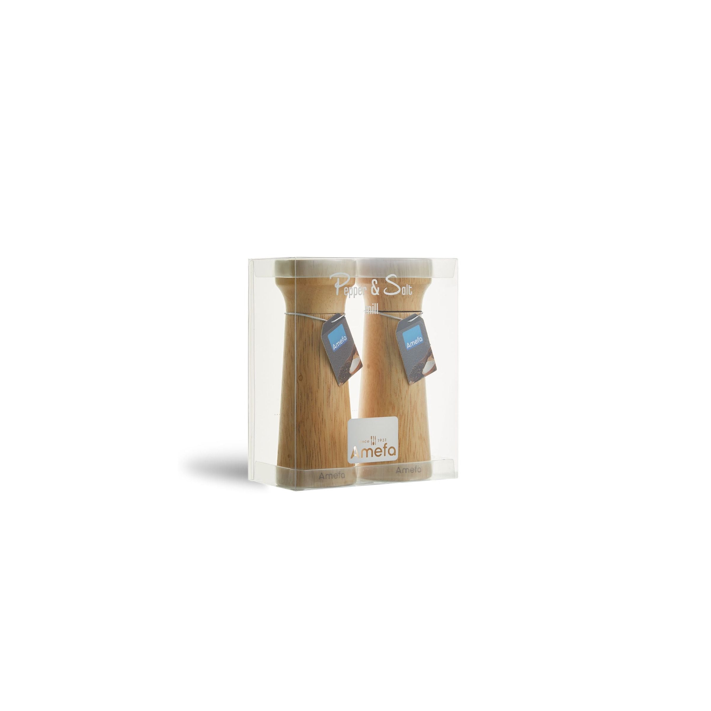 Fanny - Duo De Moulins Poivre & Sel Bois Naturel - Bois Teinte Claire - Bois Clair