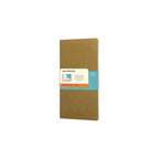 Carnet Chapters Slim Medium 9.5X18 - Pages Lignées - Olive Fauve