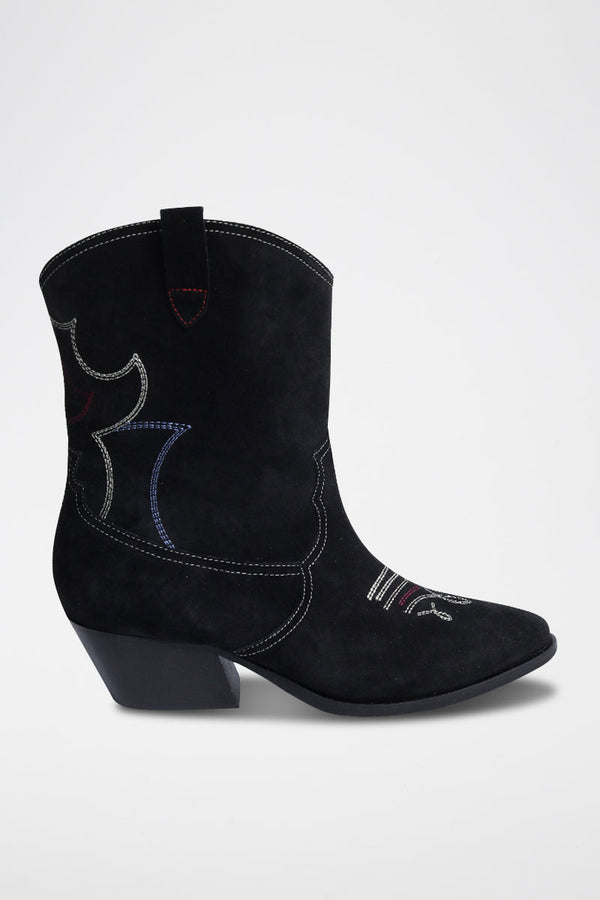 Berenice - Bottines En Nubuck Noir
