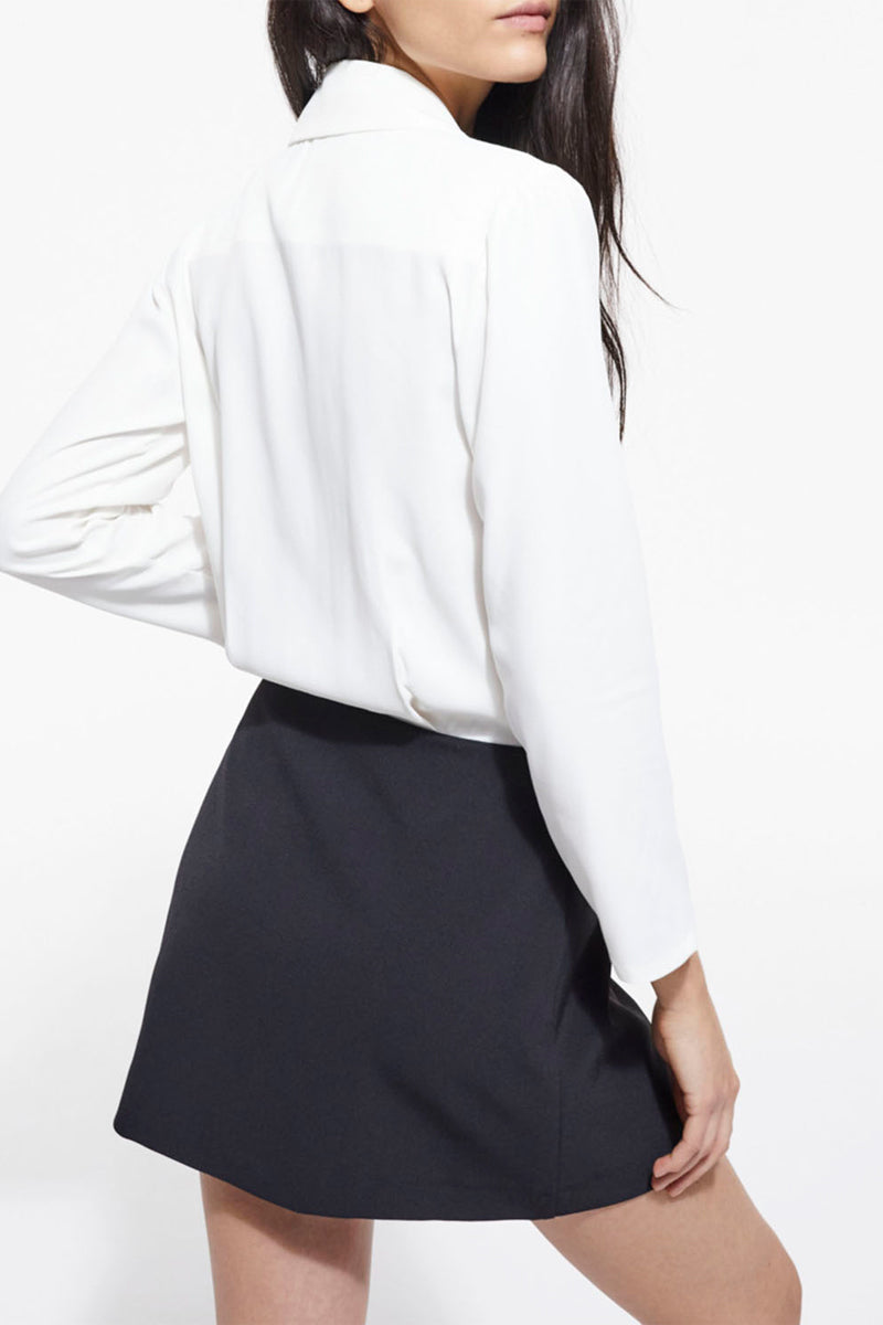 The Kooples - Vestido Trompe-L'Œil - Blanco y Negro - Mujer
