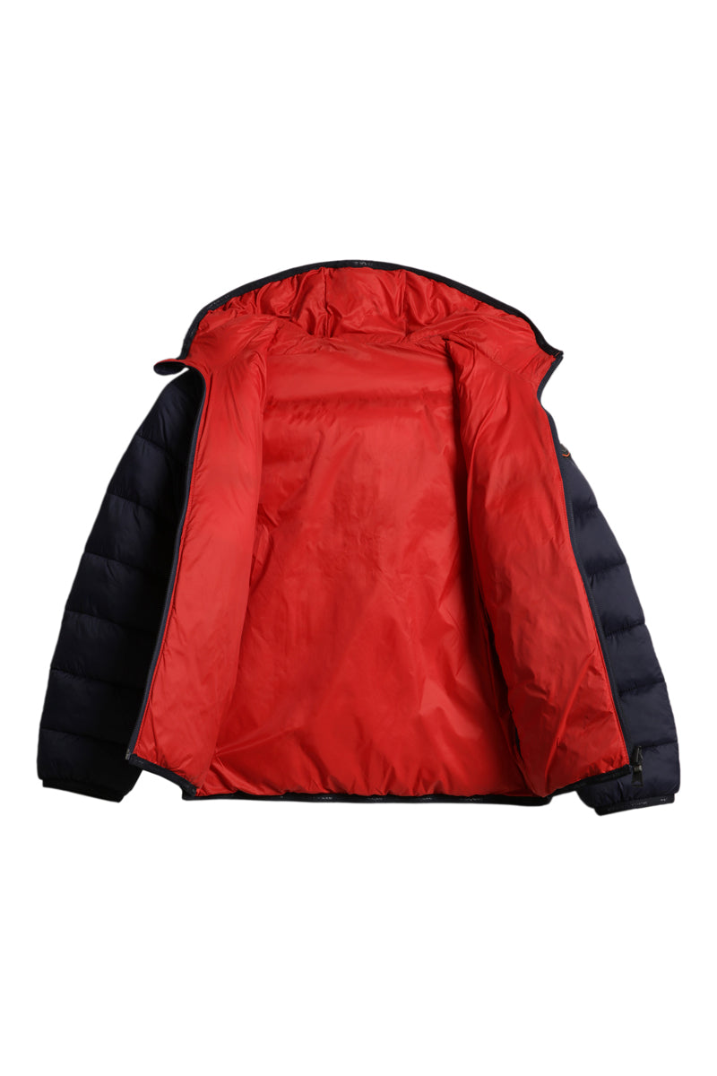 Aerons Rev Reversible Puffer Jacket Navy Blue and Red - Children