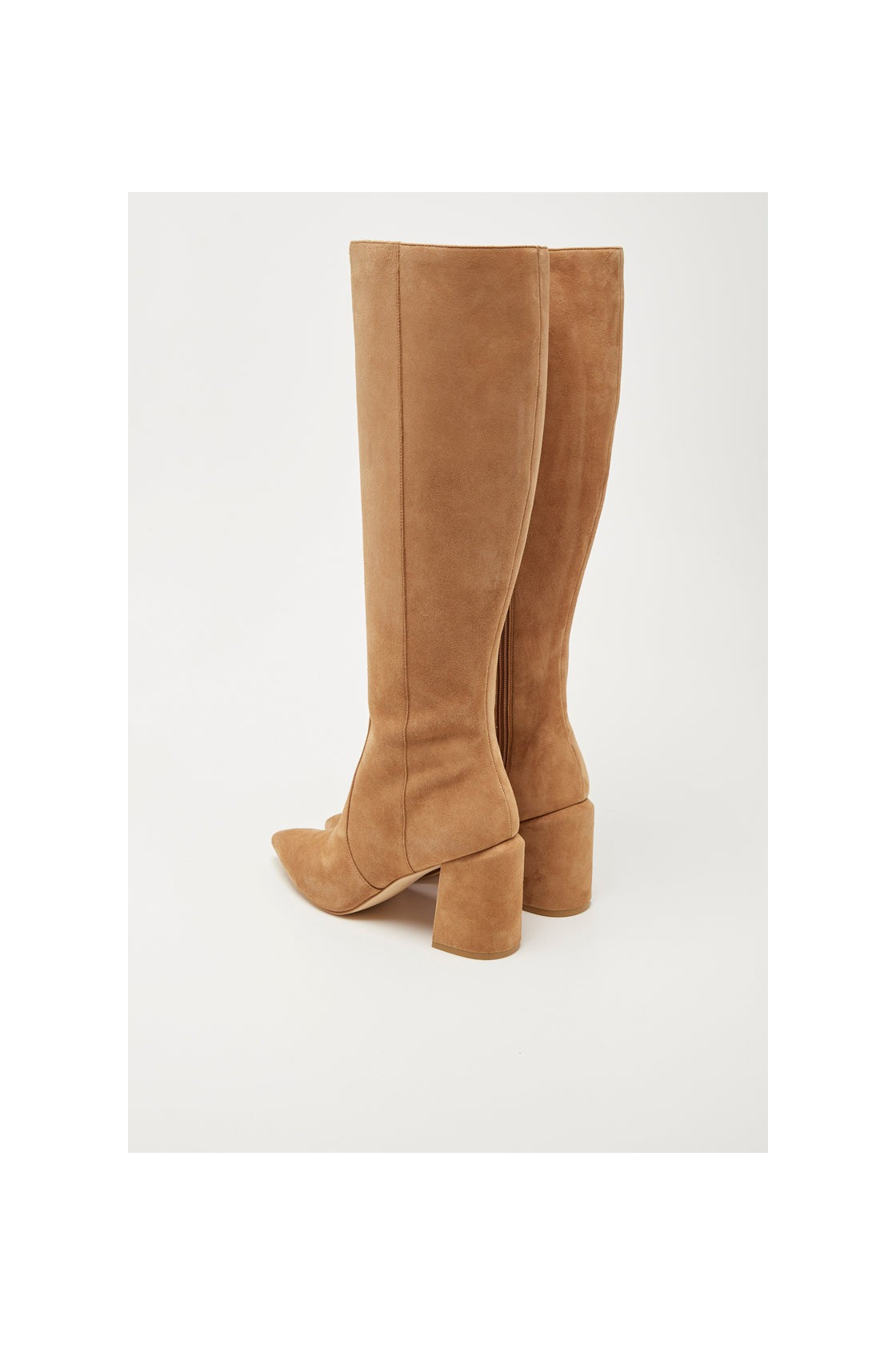 Stuart Weitzman - Botas de nubuck Avenue 85 - Almendra