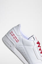 Continental 80 Vegan White And Red Sneakers