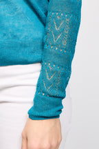 Linen Jumper Pasti Turquoise