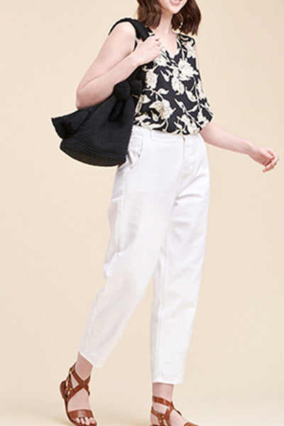 La Fée Maraboutée - Blouse Lucinda Noir Et Écru