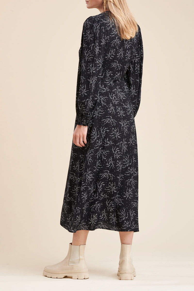 La Fée Maraboutée - Vestido Cruzado Cadaloa Negro