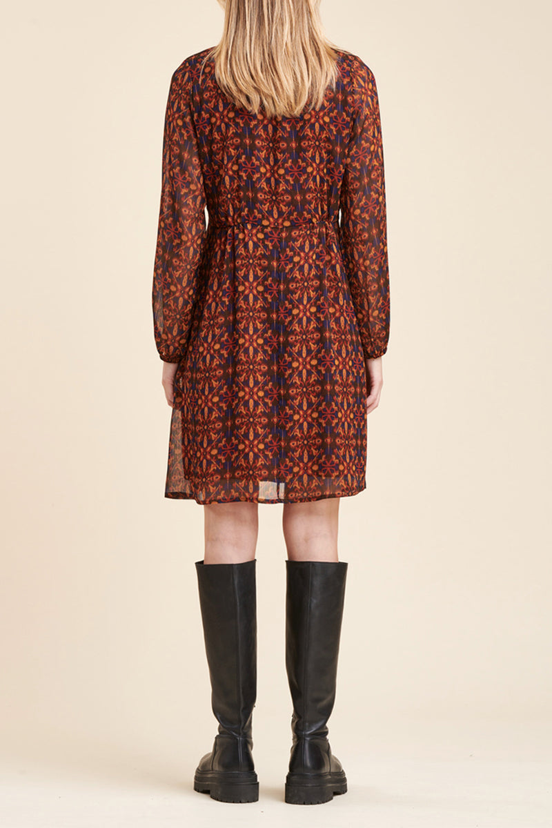 La Fée Maraboutée - Capia Brown Skater Dress