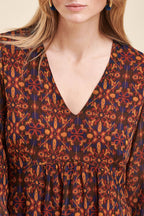La Fée Maraboutée - Capia Brown Skater Dress