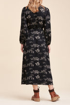 La Fée Maraboutée - Robe Portefeuille Radama Noir
