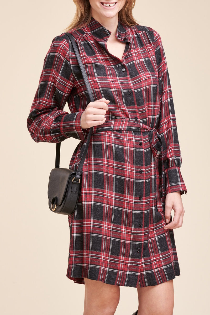 La Fée Maraboutée - Ramona Red Shirt Dress