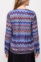 La Fée Maraboutée - Blouse Benita Bleu