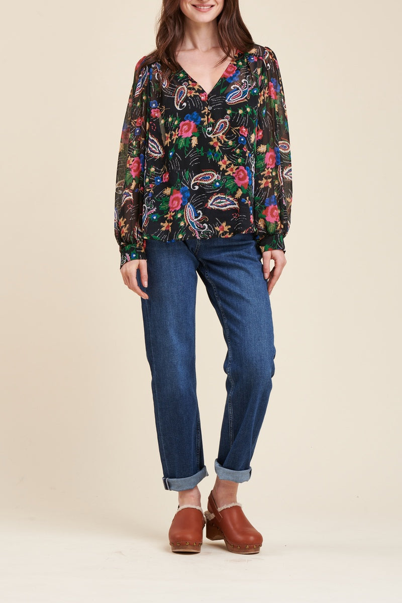 La Fée Maraboutée - Rodeo Black Blouse