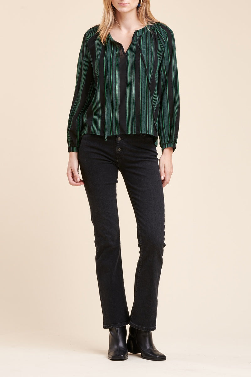 La Fée Maraboutée - Blouse Rune Vert Foncé