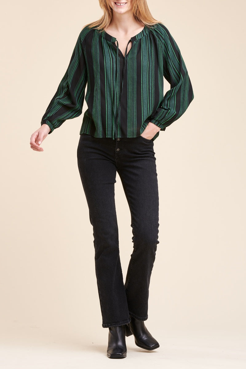 La Fée Maraboutée - Blouse Rune Vert Foncé