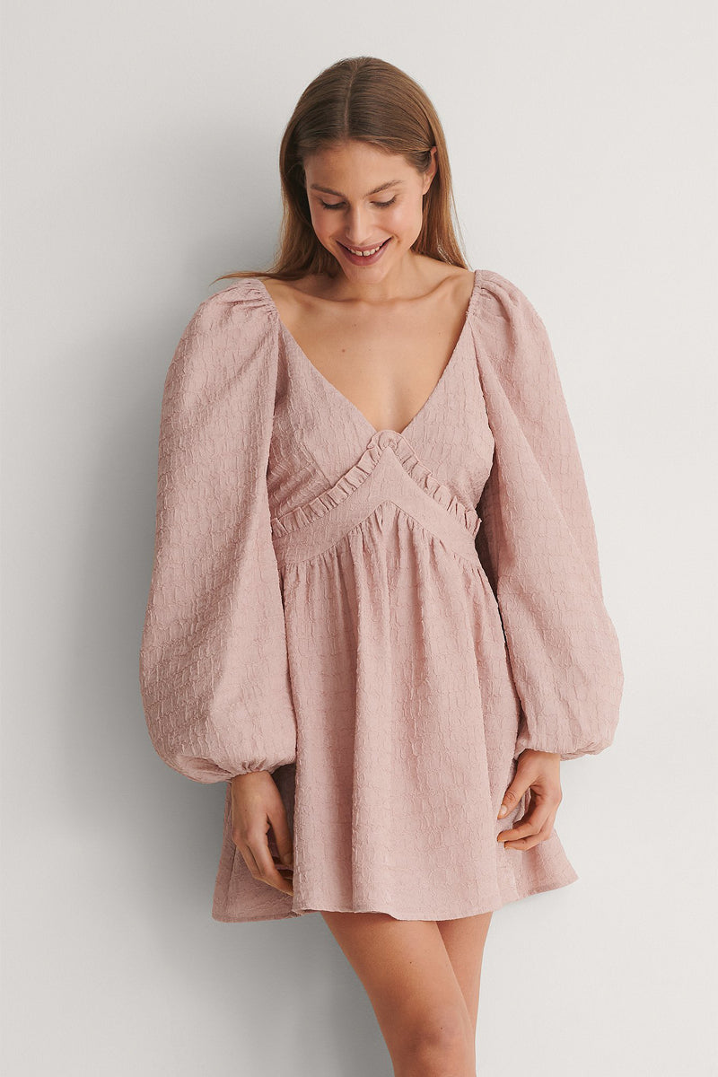 Robe Patineuse En Laine Vieux - Rose