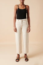 Pantalon En Coton Biologique - Beige