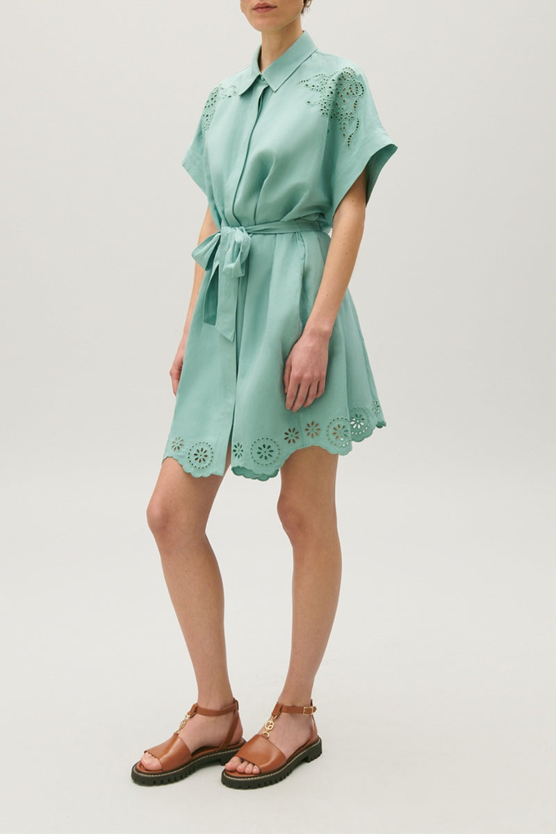 Robe C&T - Raflia - Vert D'Eau