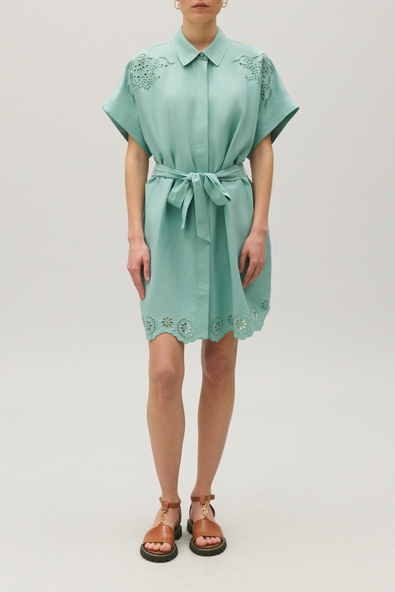 Robe C&T - Raflia - Vert D'Eau