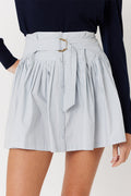 Berenice - Jupe Courte Unie - Lightblue