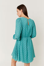 Robe Courte Unie Ceinture - Duck