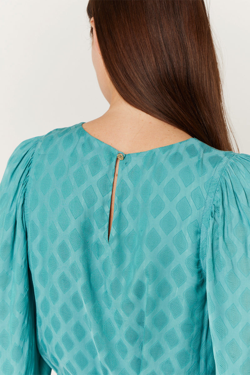 Robe Courte Unie Ceinture - Duck