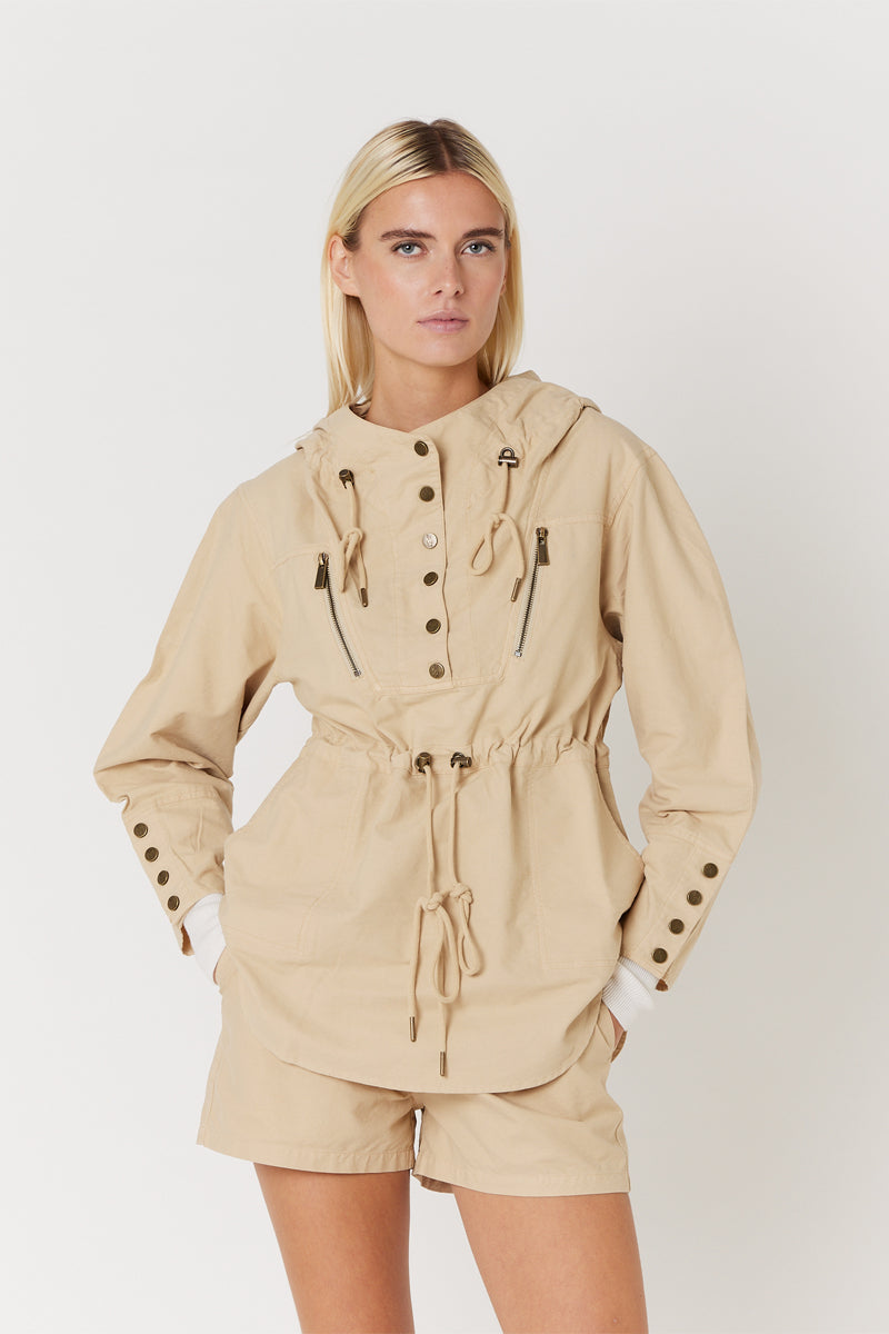 Berenice - Parka Unie - Beige