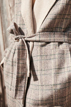 Karl Marc John - Abrigo Reversible De Lana Longnal - Gris Claro Jaspeado