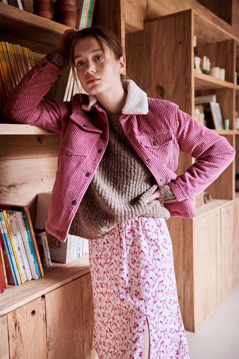 Vartick Velvet Jacket - Pink