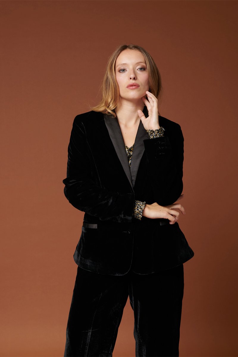 Karl Marc John - Veste En Velours Vahan - Noir