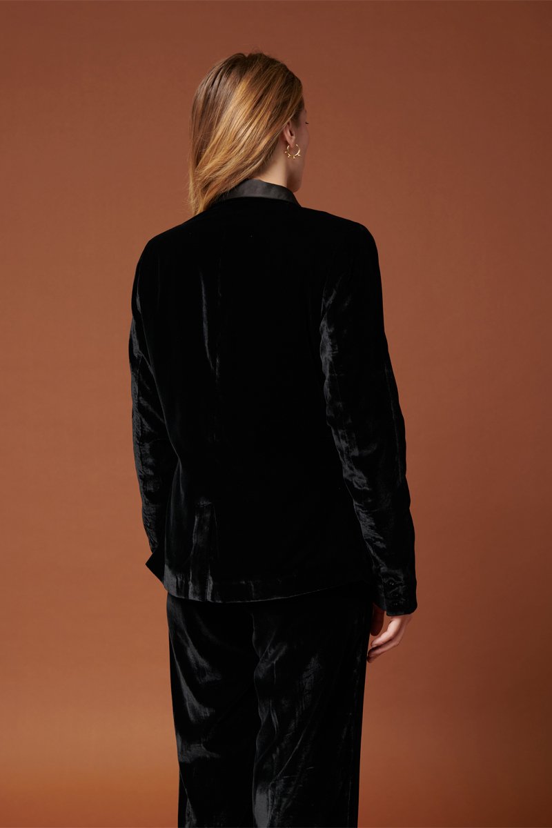 Karl Marc John - Veste En Velours Vahan - Noir
