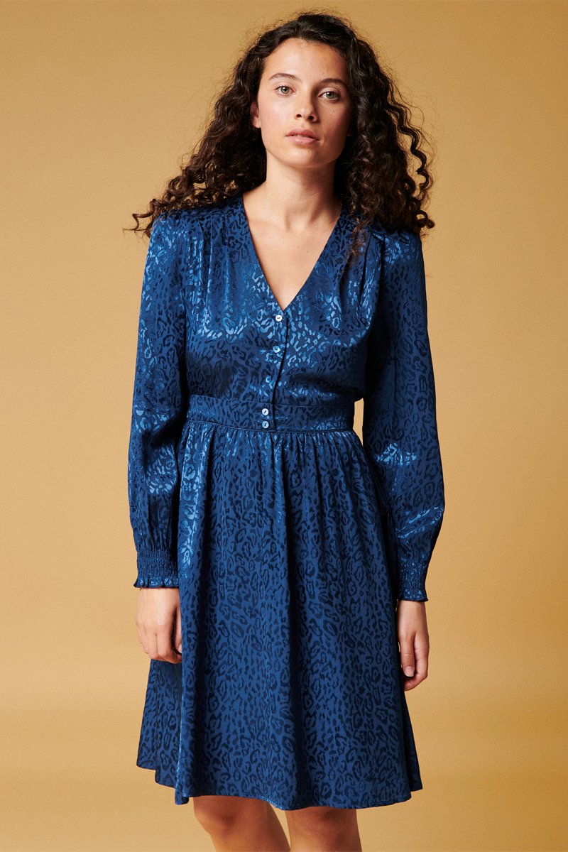 Karl Marc John - Robe Patineuse Rital - Bleu Marine