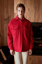 Karl Marc John - Surchemise En Laine Varappe - Rouge