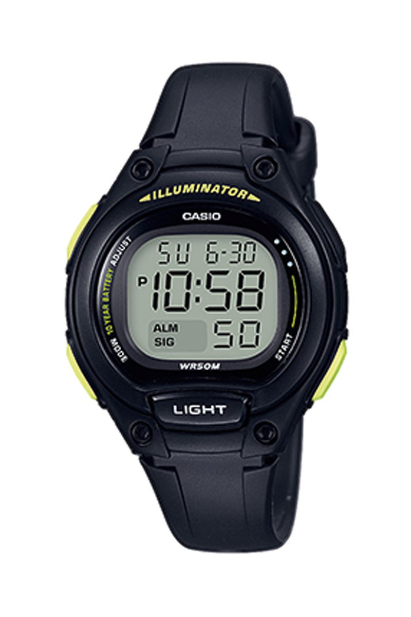Montre Digitale En Résine - Chronomètre Et Fonction Gmt - Noir
