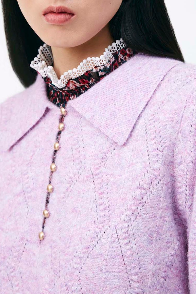 Peoni Wool And Alpaca Sweater - Mauve