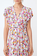 Clista Midi Dress - Fuchsia