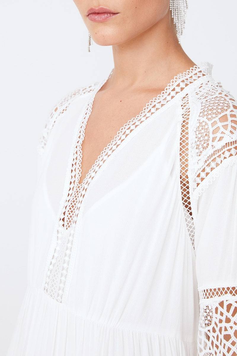 Chloe Straight Dress - White
