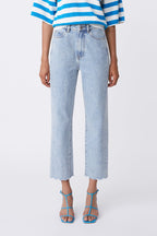 Jean 7/8 Taille Haute Rambert - Bleu