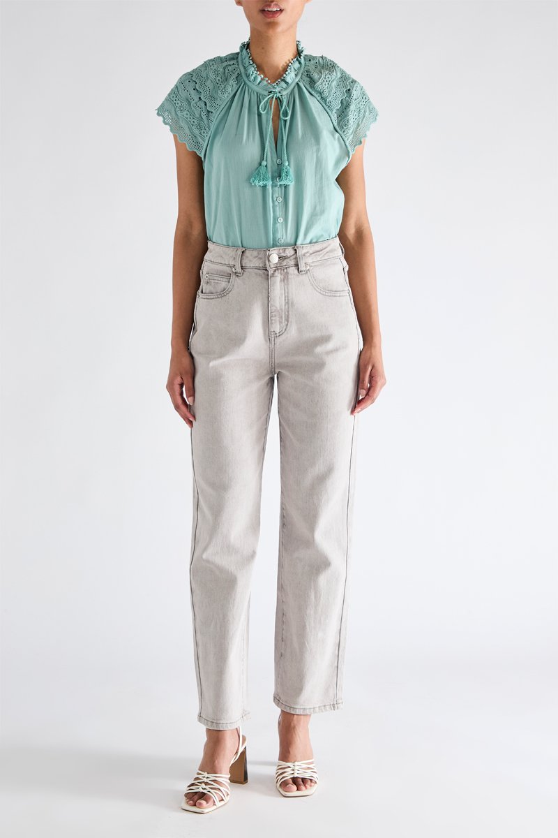 Jean Taille Haute Ryan - Gris