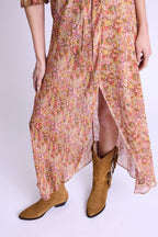 Berenice - Robe Longue Portefeuille Imp - Bloomflowerprint