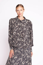 Large Printed Collar Shirt - Valerianne Print