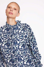 Berenice - Blouse Imprimé Manches Ballons - Dye