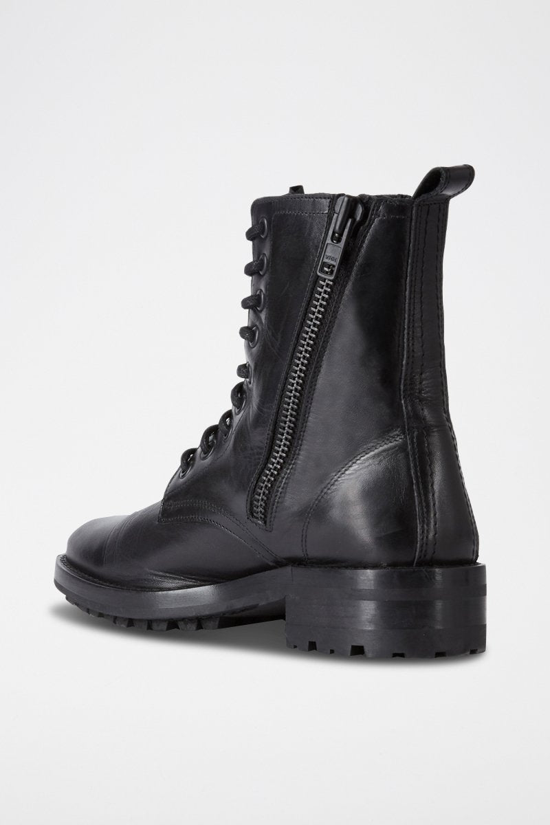 The Kooples - Leather Ankle Boots - Black