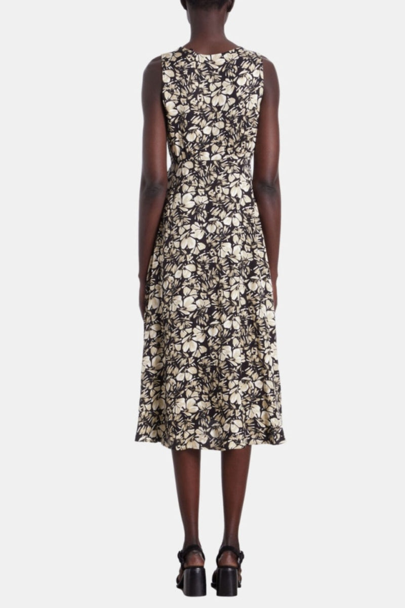 The Kooples - Long Dress - Black and White - Women