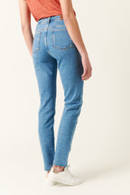 Jean Droit En Coton Biologique - Bleu