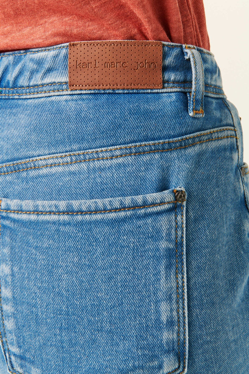 Jean Droit En Coton Biologique - Bleu