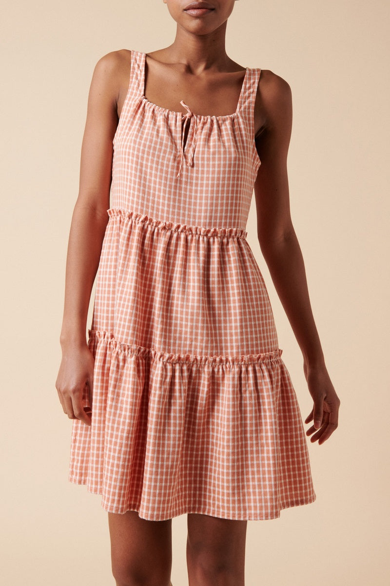 Straight Dress - Peach